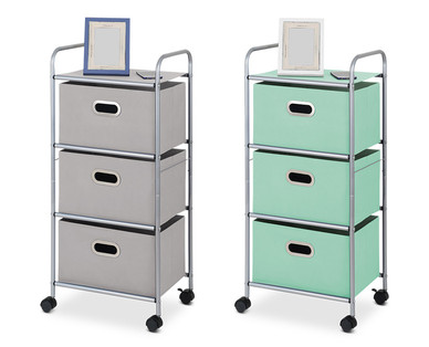 Easy Home 3-Drawer Storage Cart