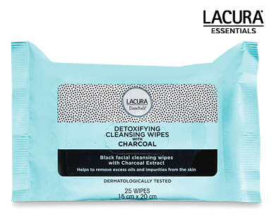 Detoxifying Cleansing Wipes with Charcoal 25pk