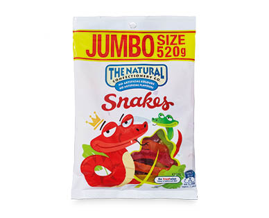 The Natural Confectionery Co. Snakes or Party Mix 520g