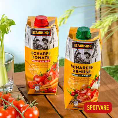 Stærk tomat- eller grøntsagsjuice