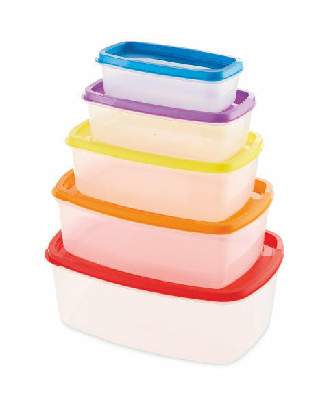 Bright Rectangle Nestable Containers