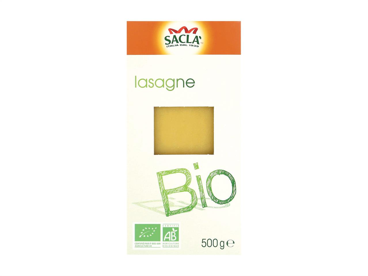 Sacla lasagnes Bio1