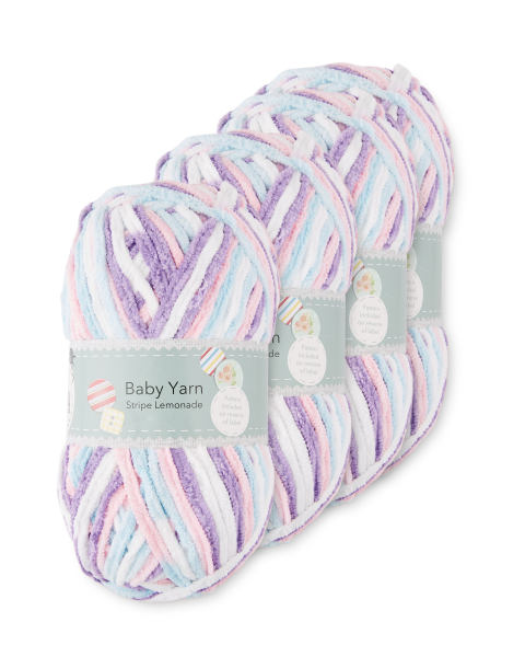 Baby Yarn Lemonade Stripe