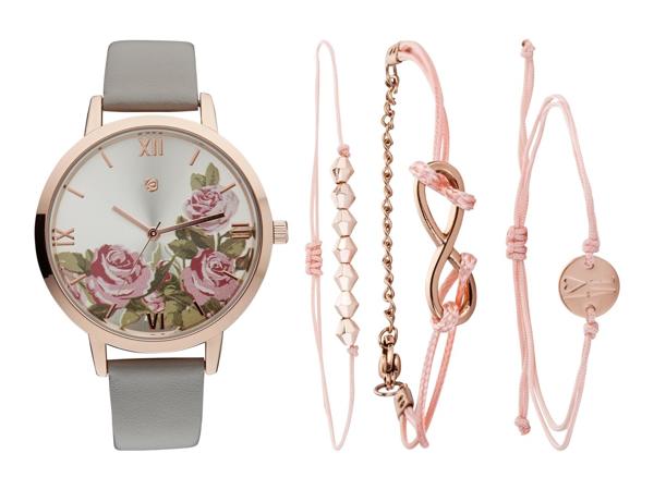 Set orologio e braccialetto da donna
