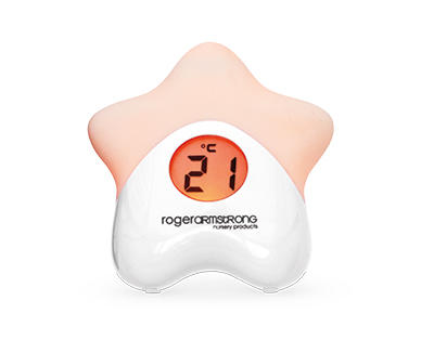 Roger Armstrong Colour Changing Night Light with Room Temperature Thermometer