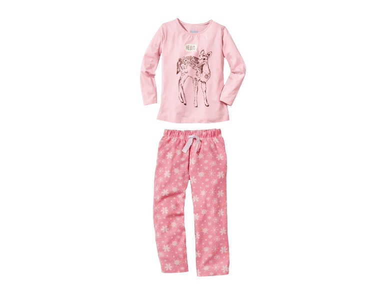 LUPILU Girls' Flannel Pyjama Set