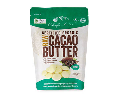 Organic Cacao Butter Buttons 300g