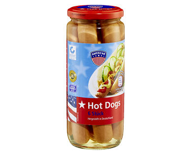AMERICAN Hot Dogs, 6 Würstchen