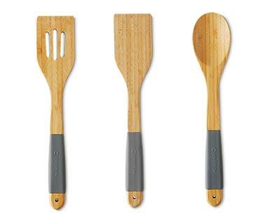 Crofton Bamboo Utensils with Silicone Handles