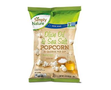 Simply Nature Olive Oil & Sea Salt or Herbs & Spices Popcorn