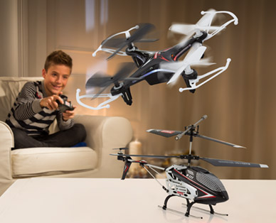 cartronic(R) Quadrocopter oder Micro-Helicopter