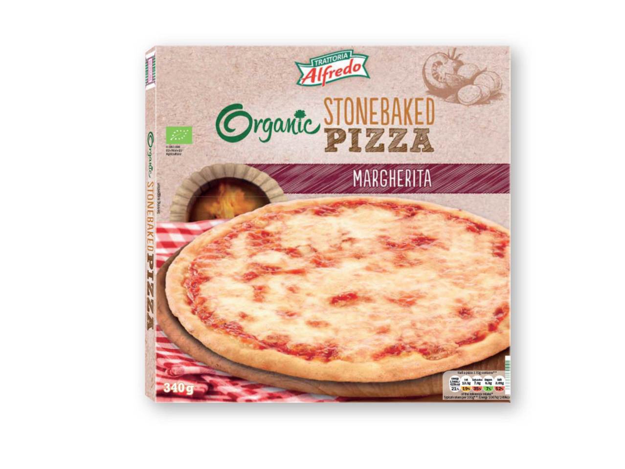 TRATTORIA ALFREDO(R) Organic Stonebaked Margherita Pizza