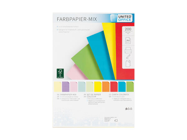 Farbpapier-Mix