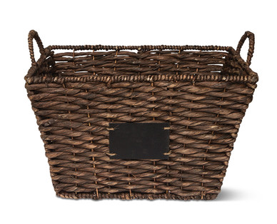 Easy Home Woven Water Hyacinth Basket