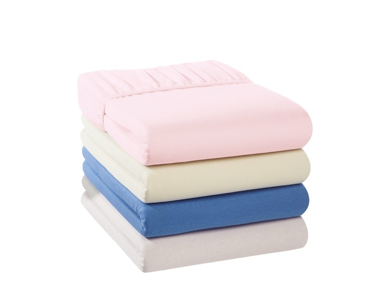 Jersey Fitted Sheet, 90 x 200cm or 180 x 200cm