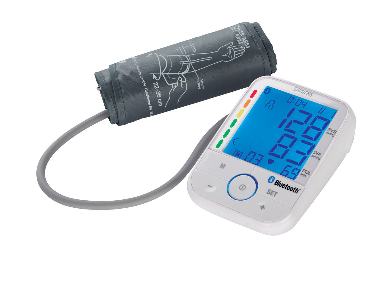 SANITAS Bluetooth(R) Upper Arm Blood Pressure Monitor