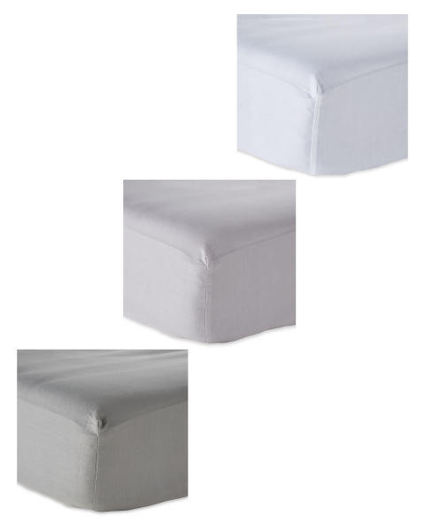 Double Cotton Rich Fitted Sheet