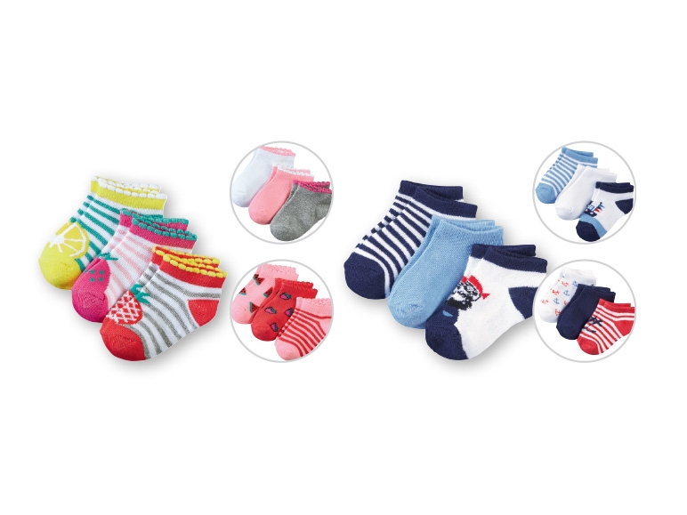 LUPILU Baby Girls' or Boys' Trainer Socks