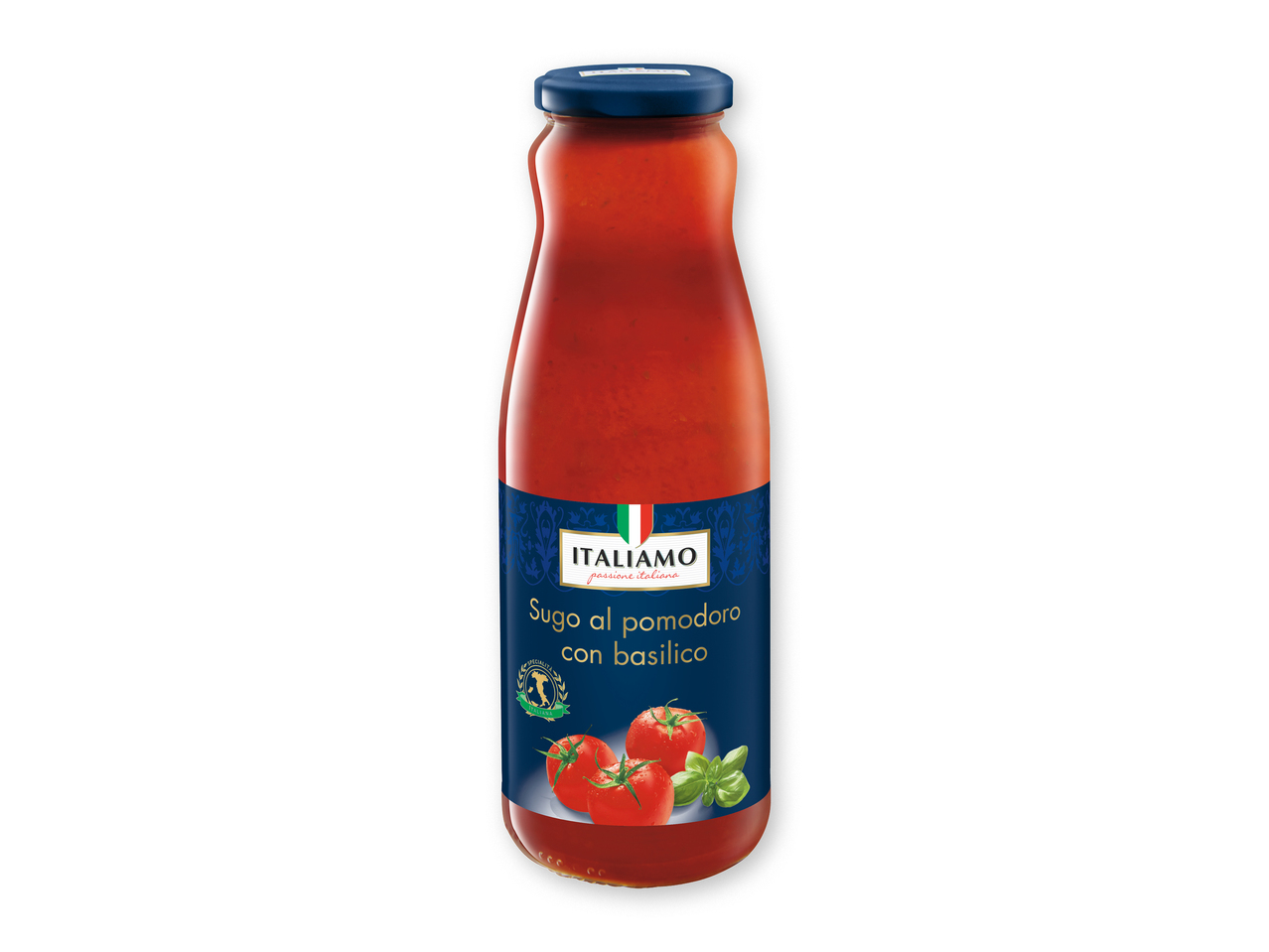"Italiamo" Salsa de tomate con albahaca fresca