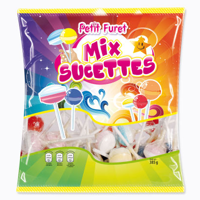 Sucettes assorties
