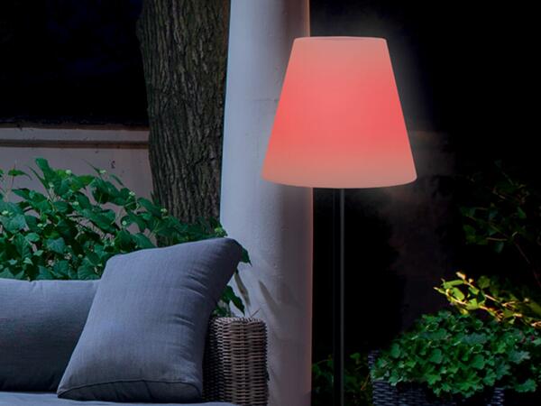 Lámpara inalámbrica LED de pie exteriores