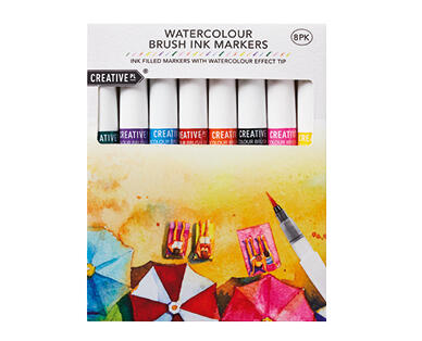 Twin Tip Markers, Watercolour Brush Markers or Watercolour Paint Set
