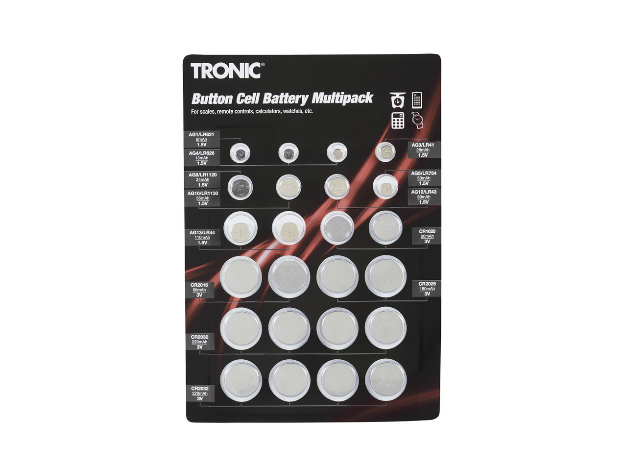 Tronic Button Cell Battery Multipack1