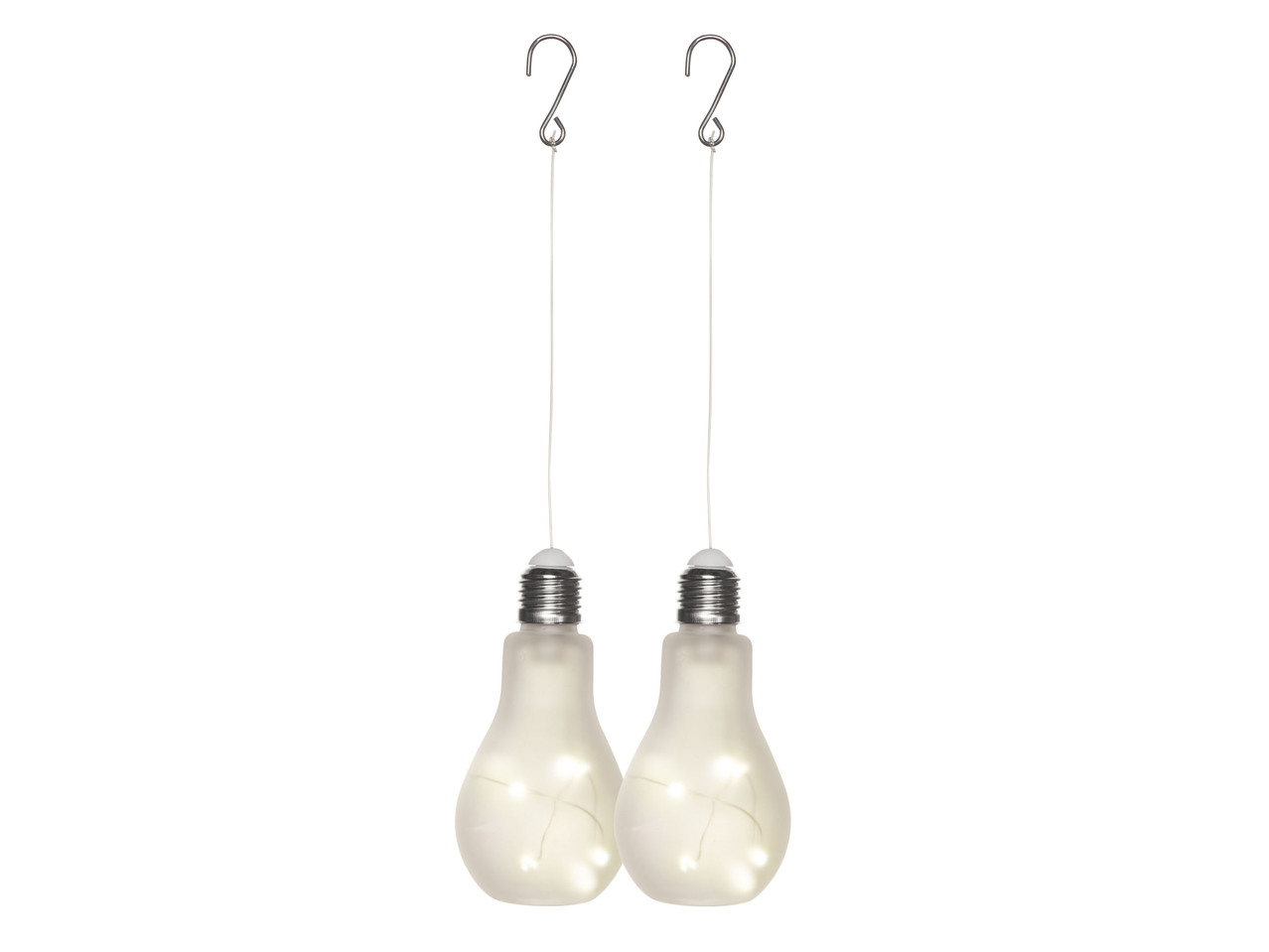 LED light Bulb Ornaments, 1 or 2 pieces