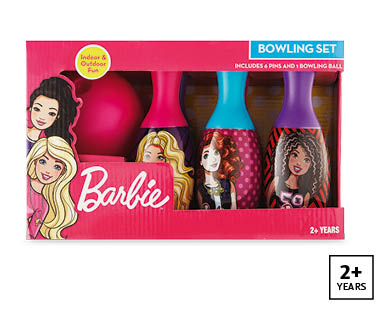 barbie bowling set