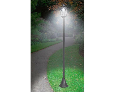 Solar LED Post Light or Post and Wall Light with Motion Sensor