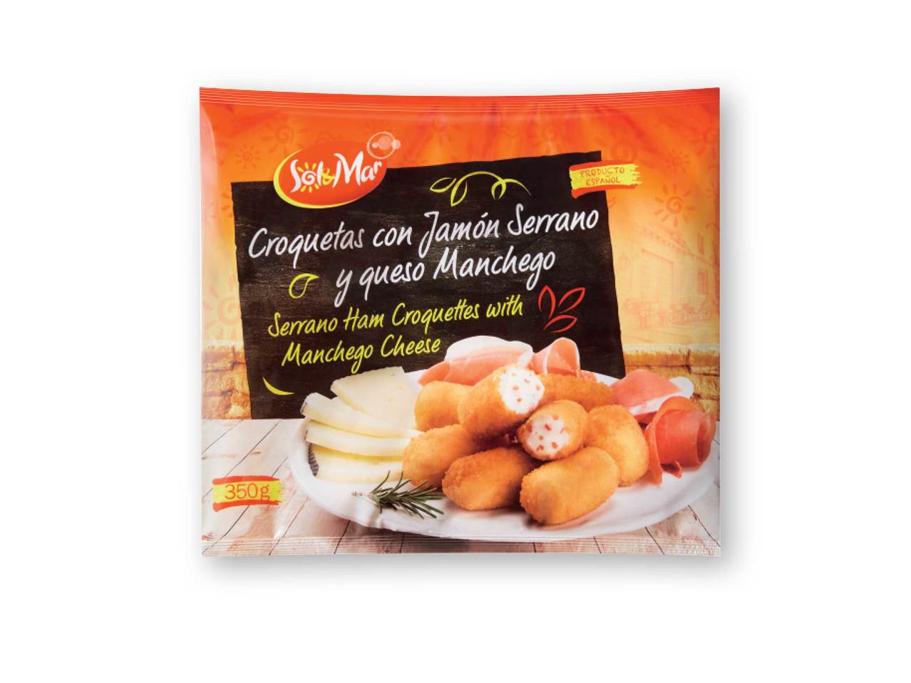 SOL & MAR(R) Serrano Ham Croquettes with Manchego Cheese