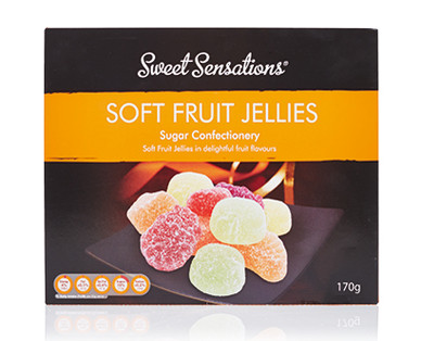 SWEET SENSATIONS SOFT FRUIT JELLIES 170G