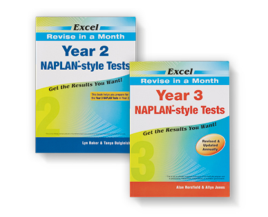 EXCEL NAPLAN REVISE IN A MONTH BOOKS
