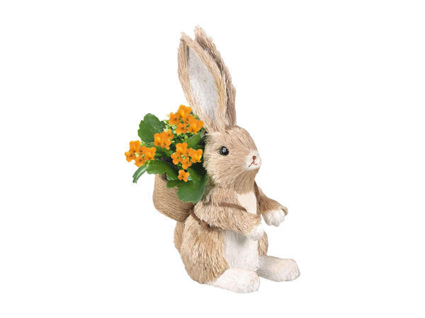 Small Easter Bunny with Kalanchoe