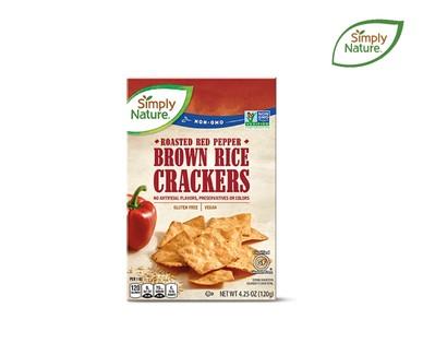 Simply Nature Brown Rice Square Crackers