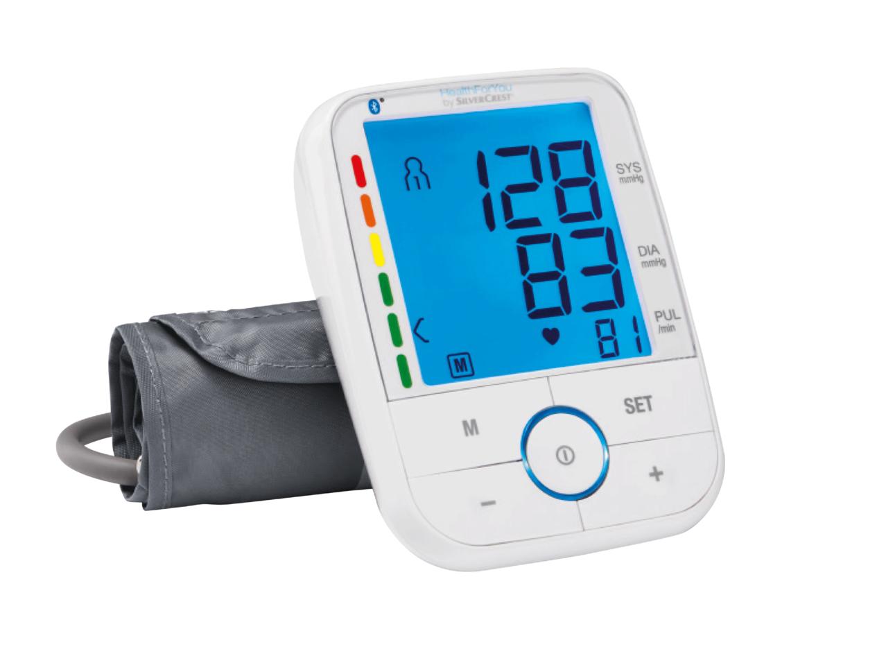 SILVERCREST PERSONAL CARE(R) Bluetooth(R) Upper Arm Blood Pressure Monitor