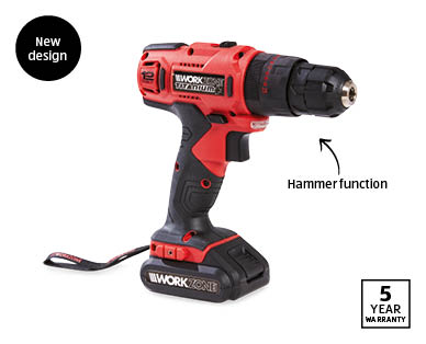 12V Cordless Li-ion Drill with Hammer Action