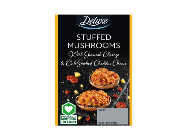 Chorizo and Oak Smoked Cheddar Stuffed Portobello Mushrooms