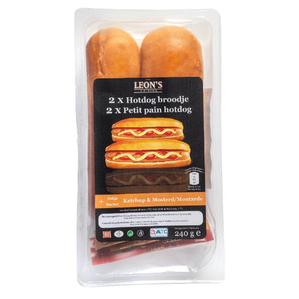 Hotdogs oder Brötchen mit Hackfleischröllchen, 2 St.