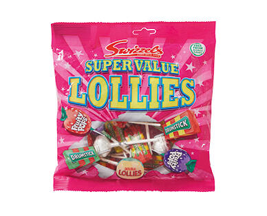 Swizzels Super Value Sweets 210g, Super Value Lollies 210g or Love Hearts 170g