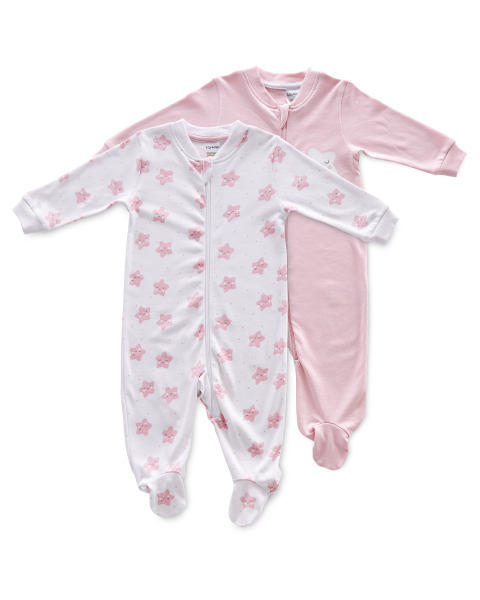 Baby Stars Sleepsuit 2 Pack