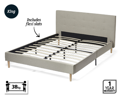 Fabric Bed Frame – King