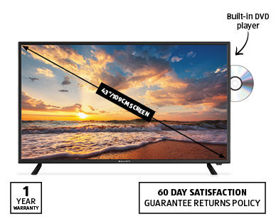 43" Full HD TV with built-in DVD player
