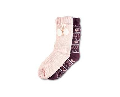 Serra Ladies' Chunky Knit Slipper Socks