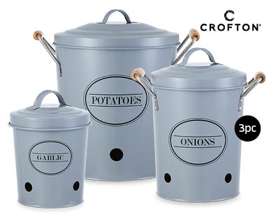 Vegetable Canisters 3pc Set