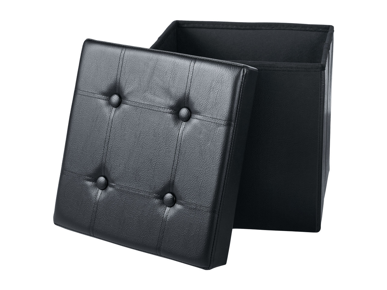 Livarno Living Faux Leather Storage Footstool1