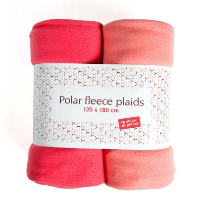 Polar fleece plaids, 2 st.