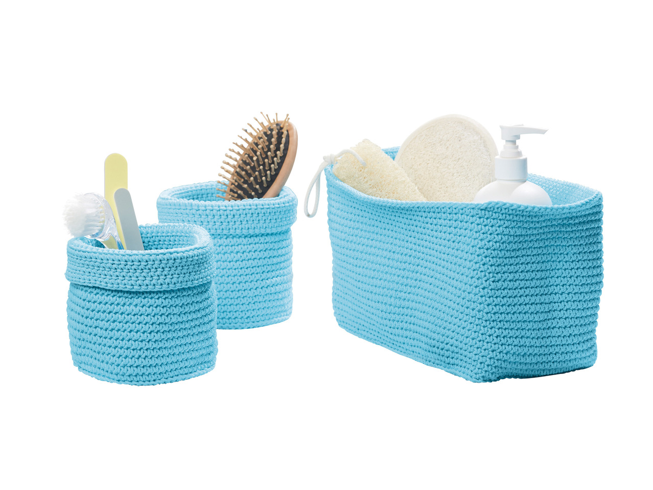 MIOMARE Crocheted Storage Baskets