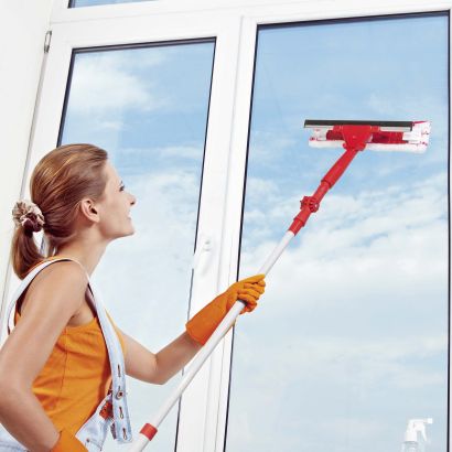 Set de nettoyage télescopique pour vitres