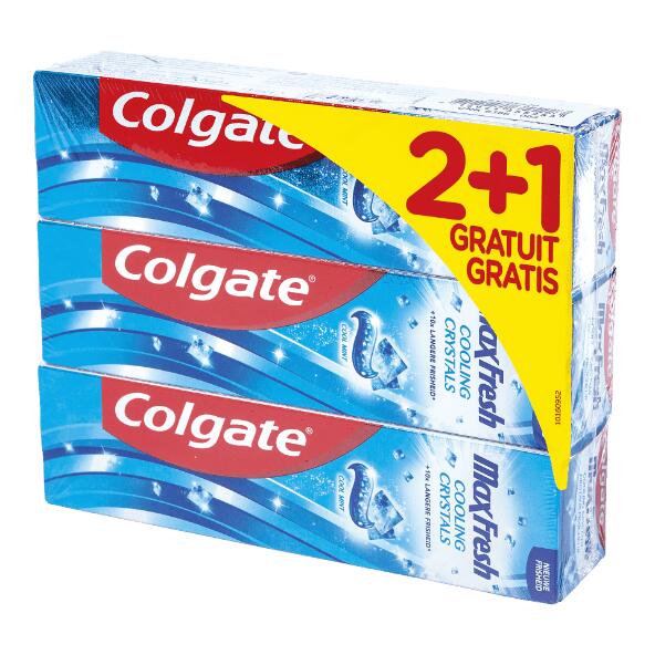 COLGATE(R) 				Dentifrice, 3 pcs